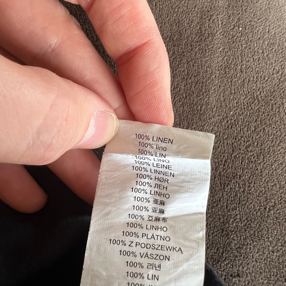 Michael Kors Linen Button-Down Shirt, XL - Picture 7 of 7